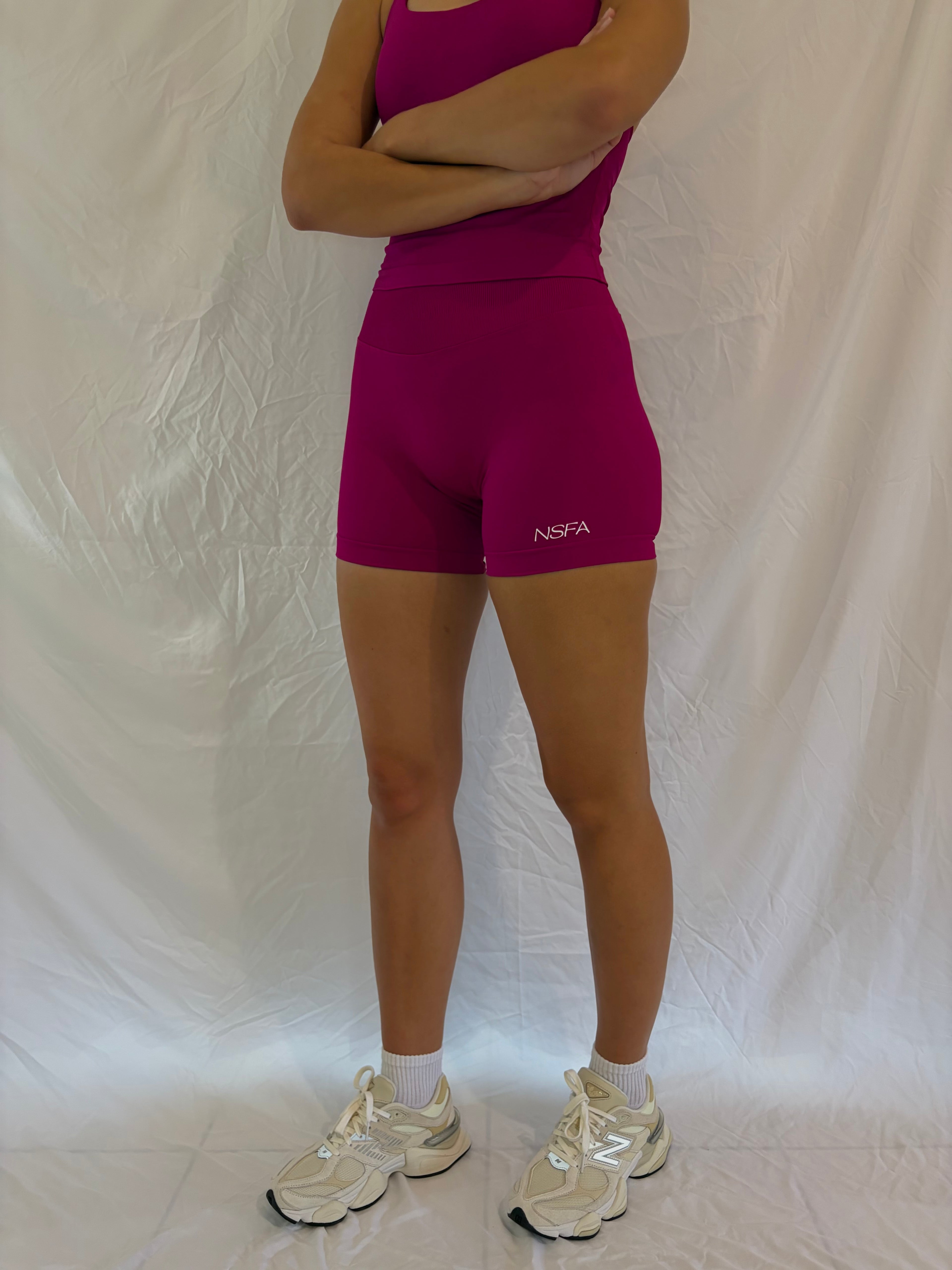Signature Scuplt Seamless Shorts Berry