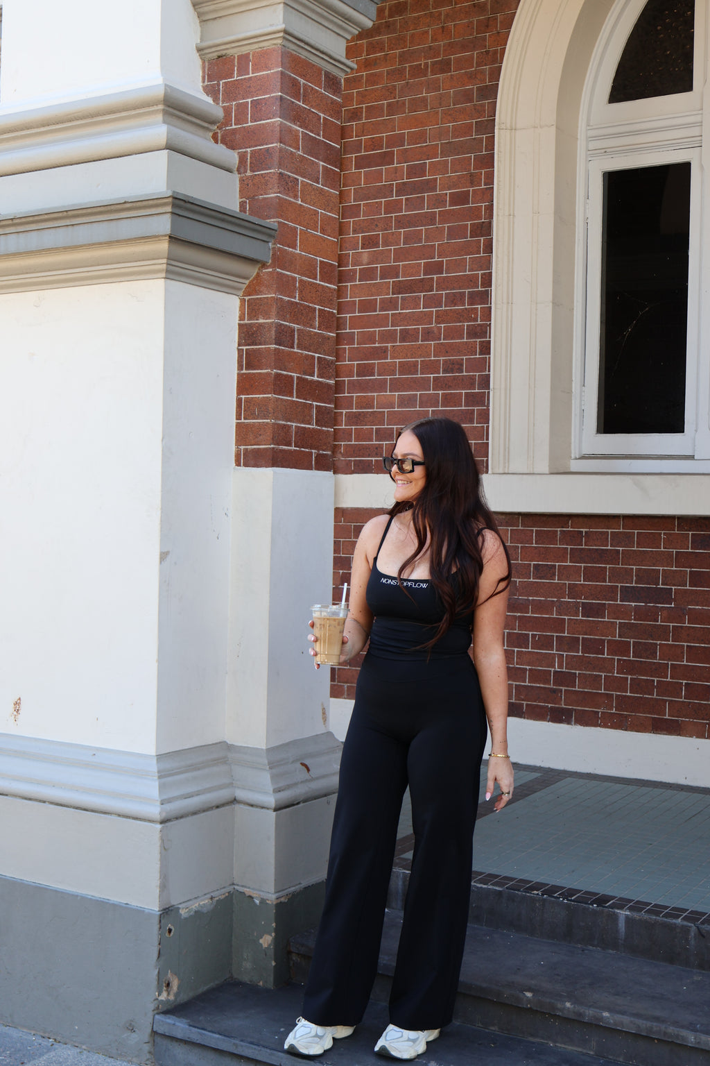 Aura Wide Leg Flares - Black