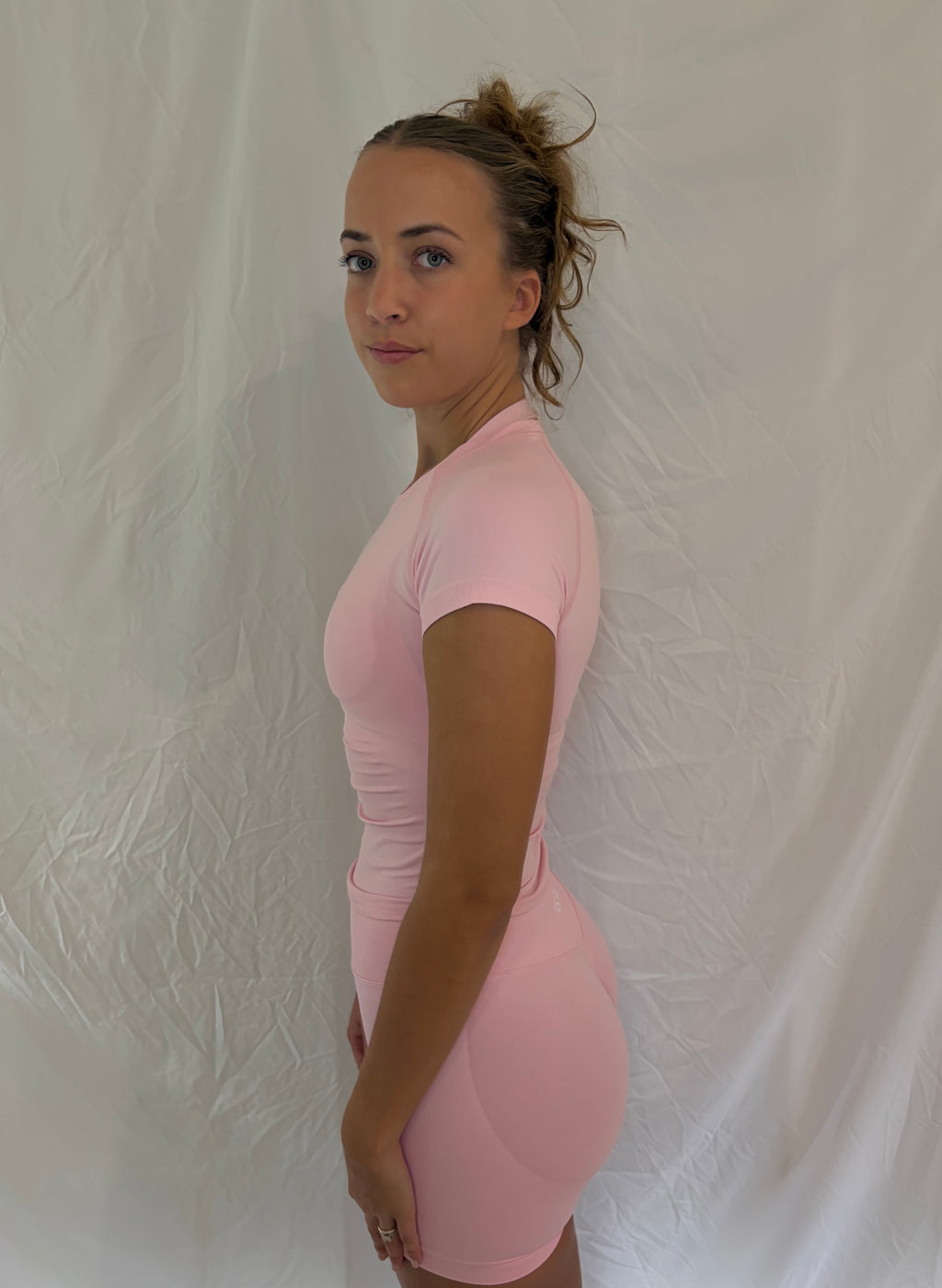 Signature Sculpt Compression Tee Blush