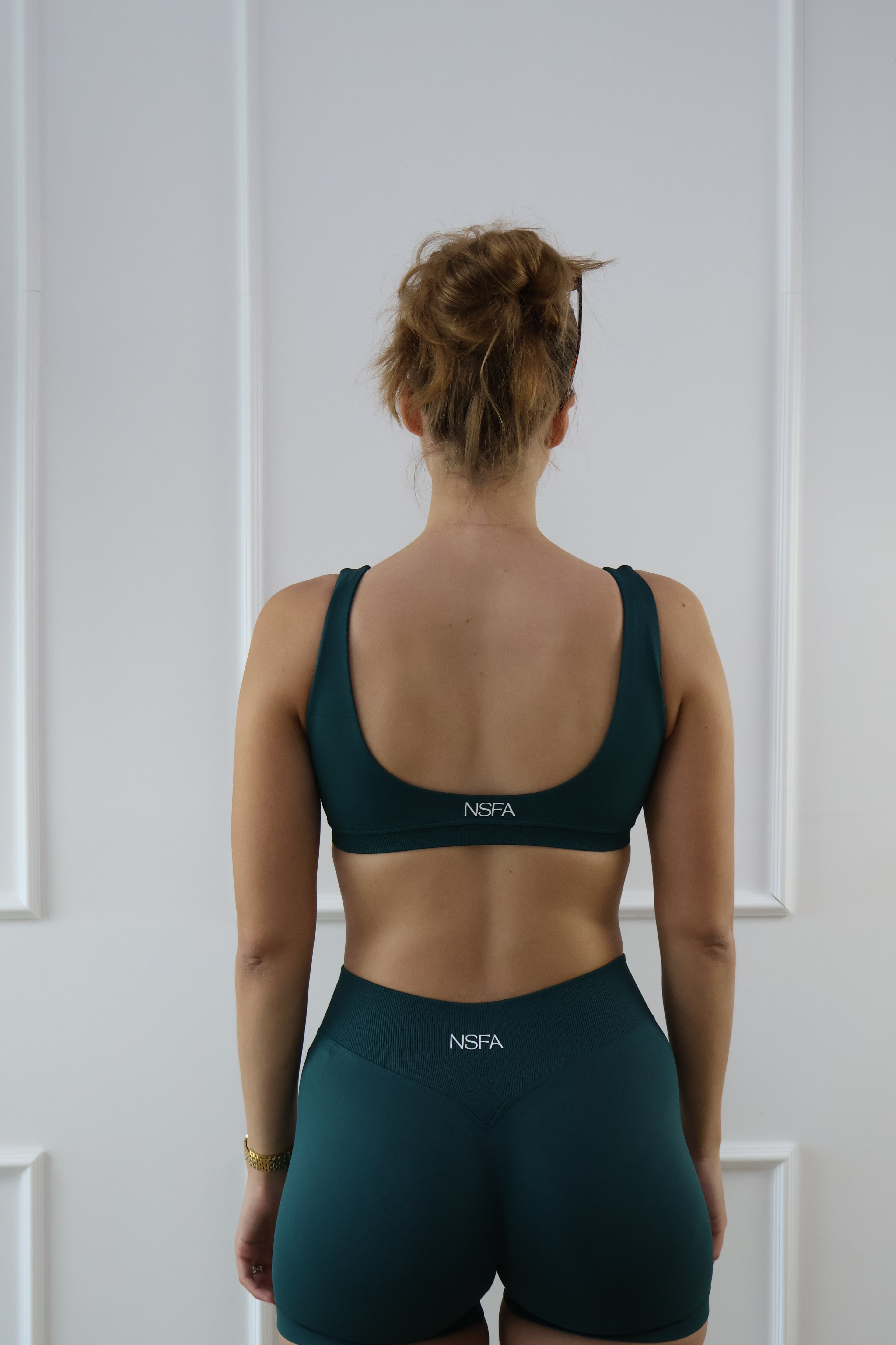 Signature Sculpt Scoop Back Bra Pine Green
