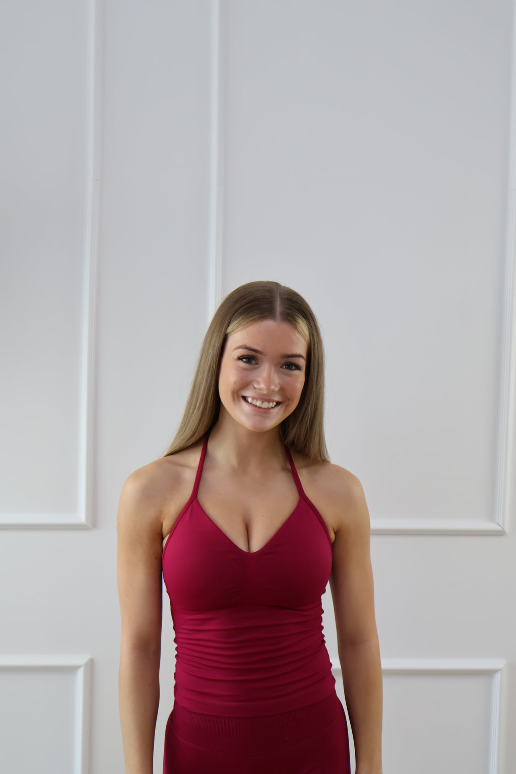 Signature Sculpt Scrunch Tank Dragonfruit