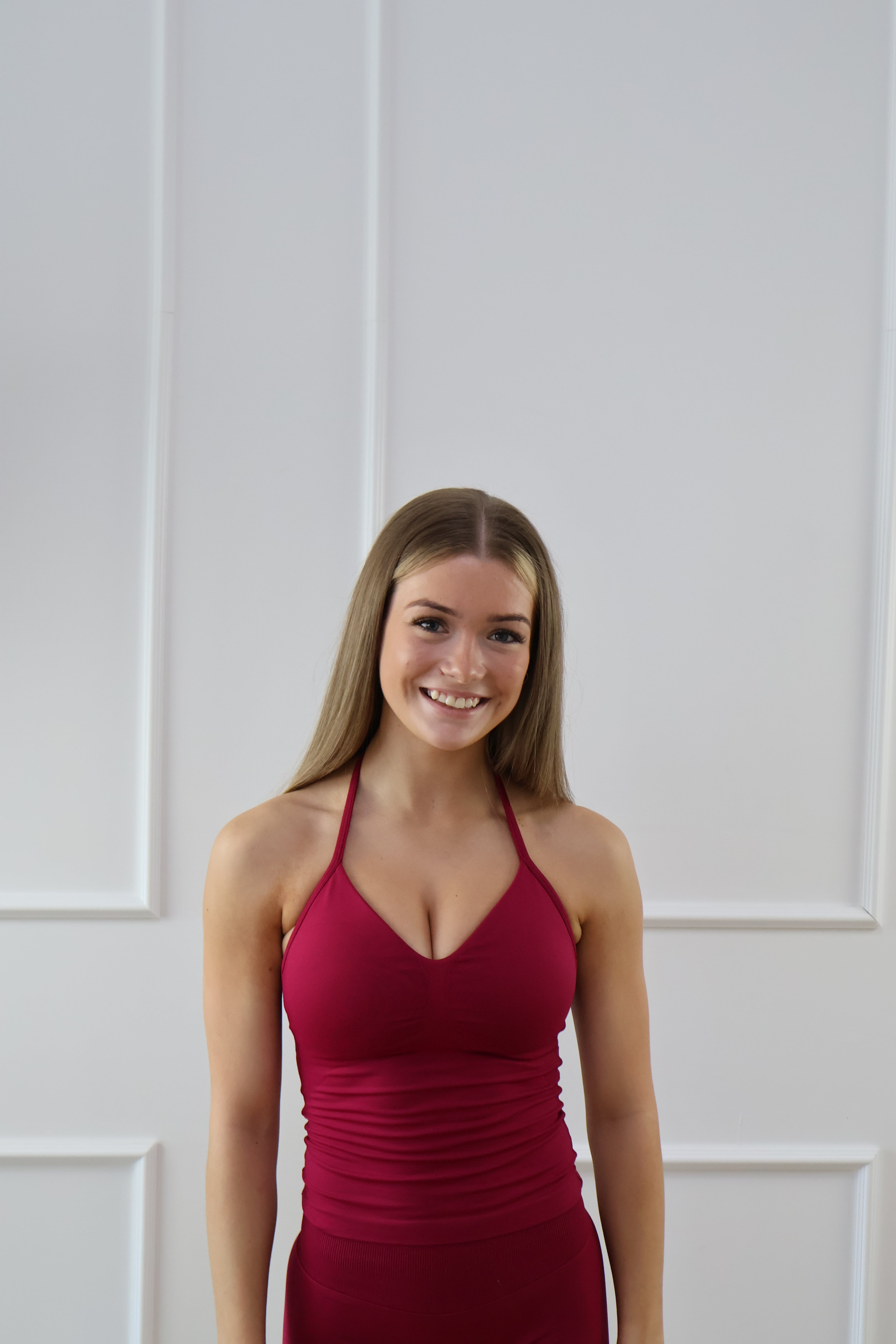 Signature Sculpt Scrunch Tank Dragonfruit