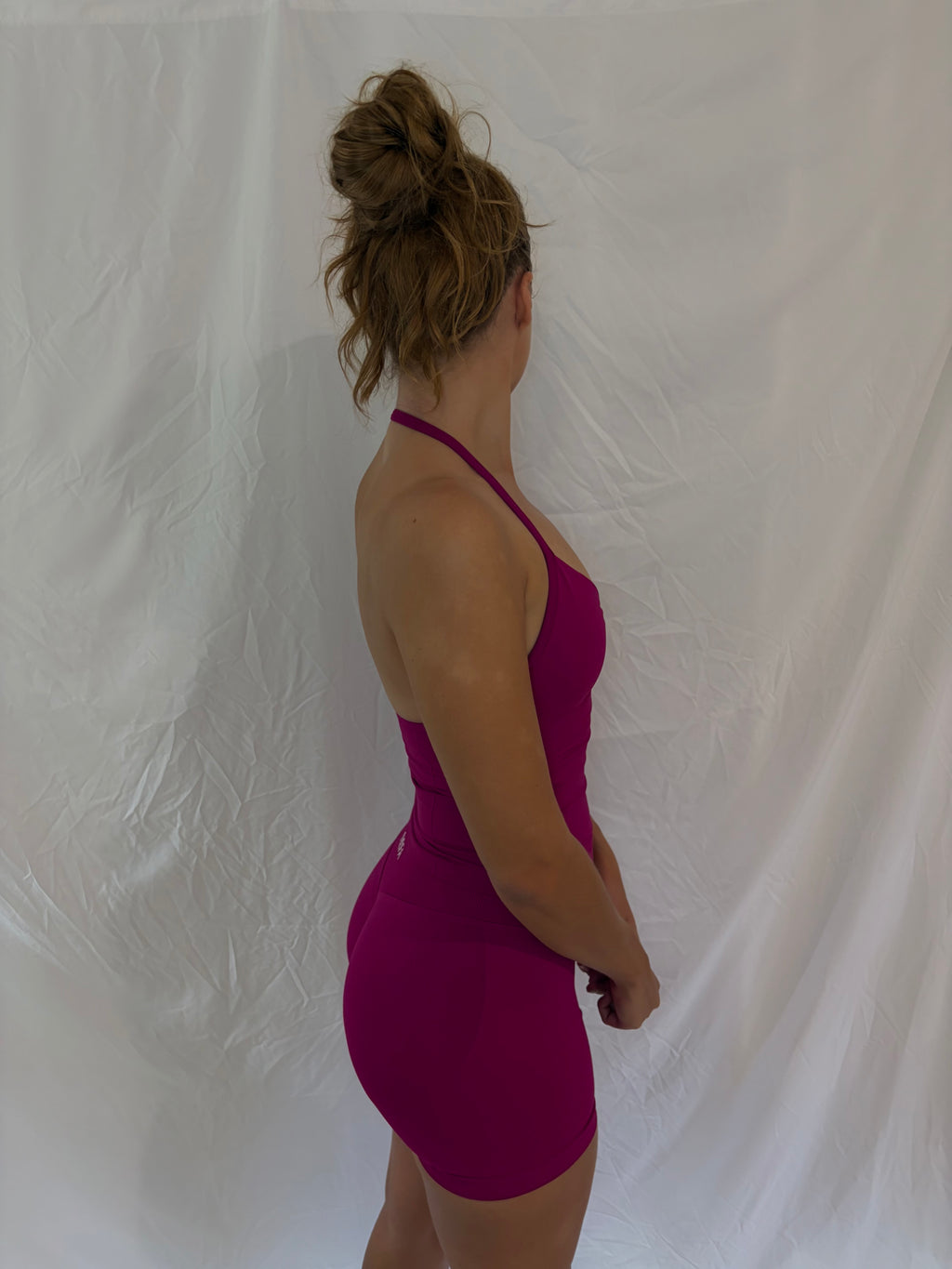Signature Sculpt Scrunch Tank Berry