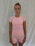 Signature Sculpt Compression Tee Blush