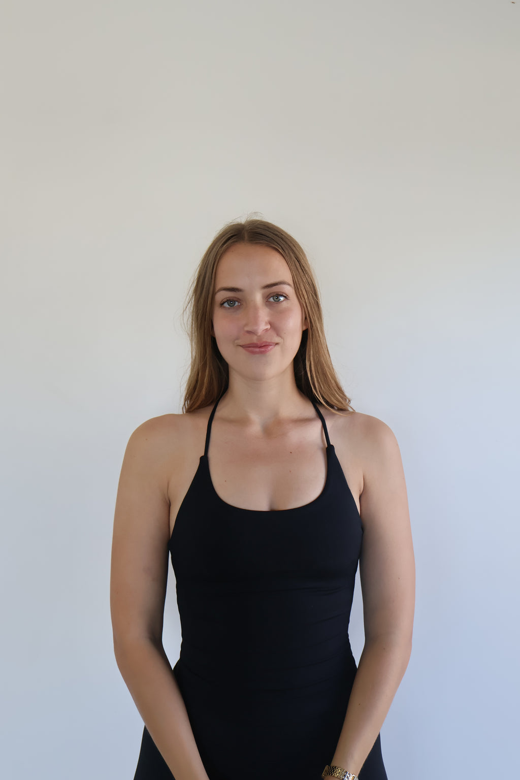 Signature Sculpt Twist Tank Black