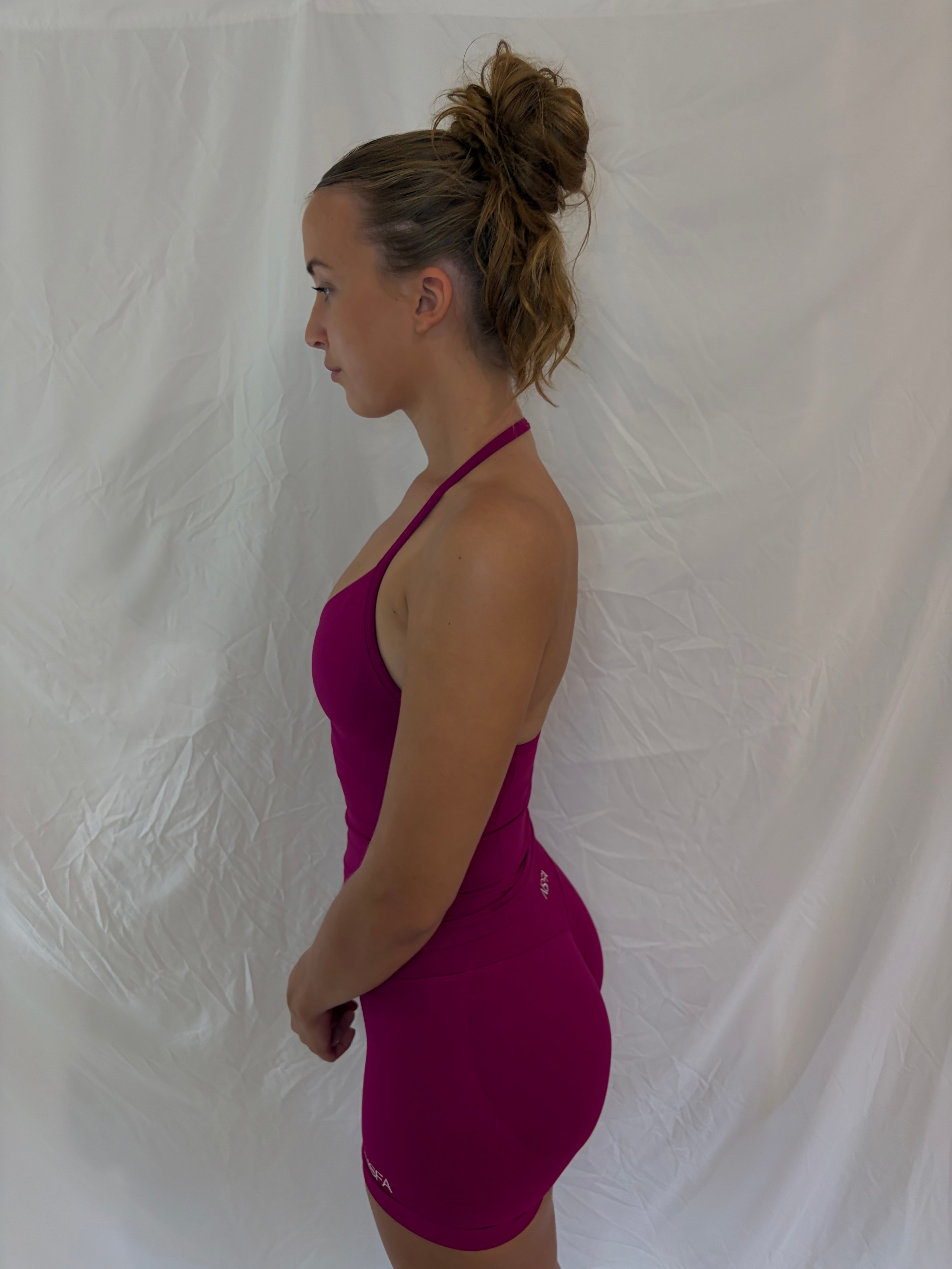 Signature Sculpt Scrunch Tank Berry