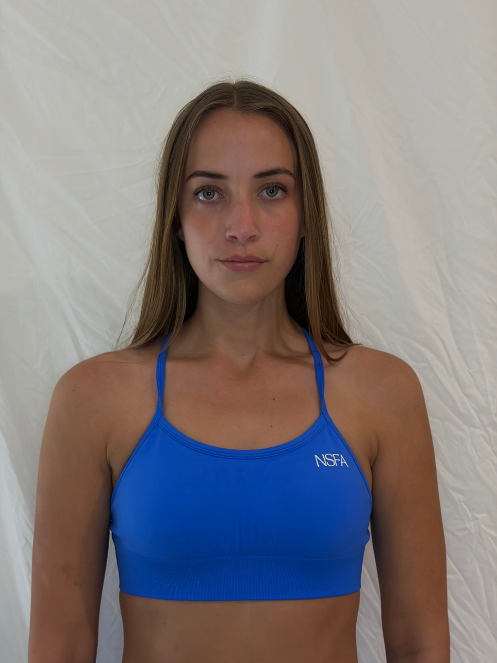 Signature Sculpt Cross Back Bra Electric Blue