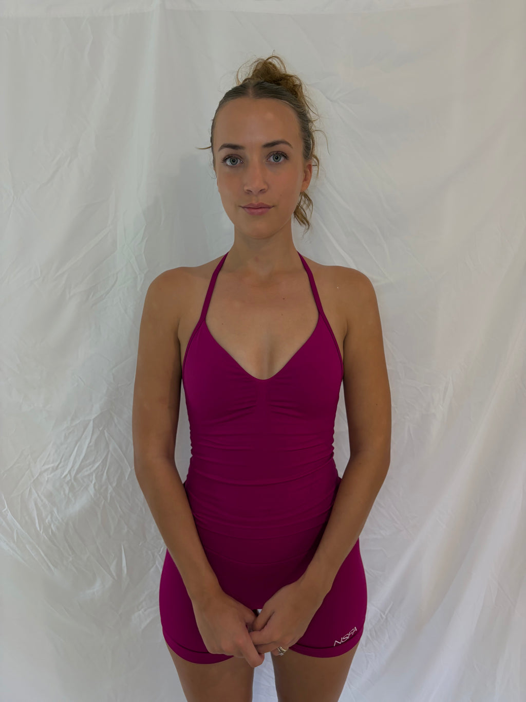 Signature Sculpt Scrunch Tank Berry
