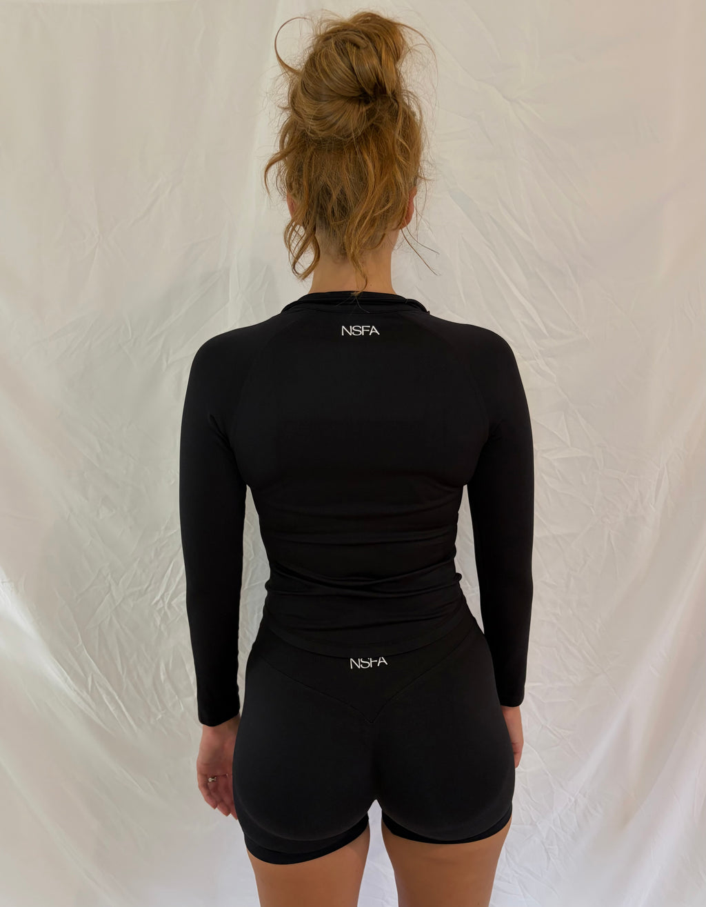 Seamless Sculpt Zippy Jacket Black