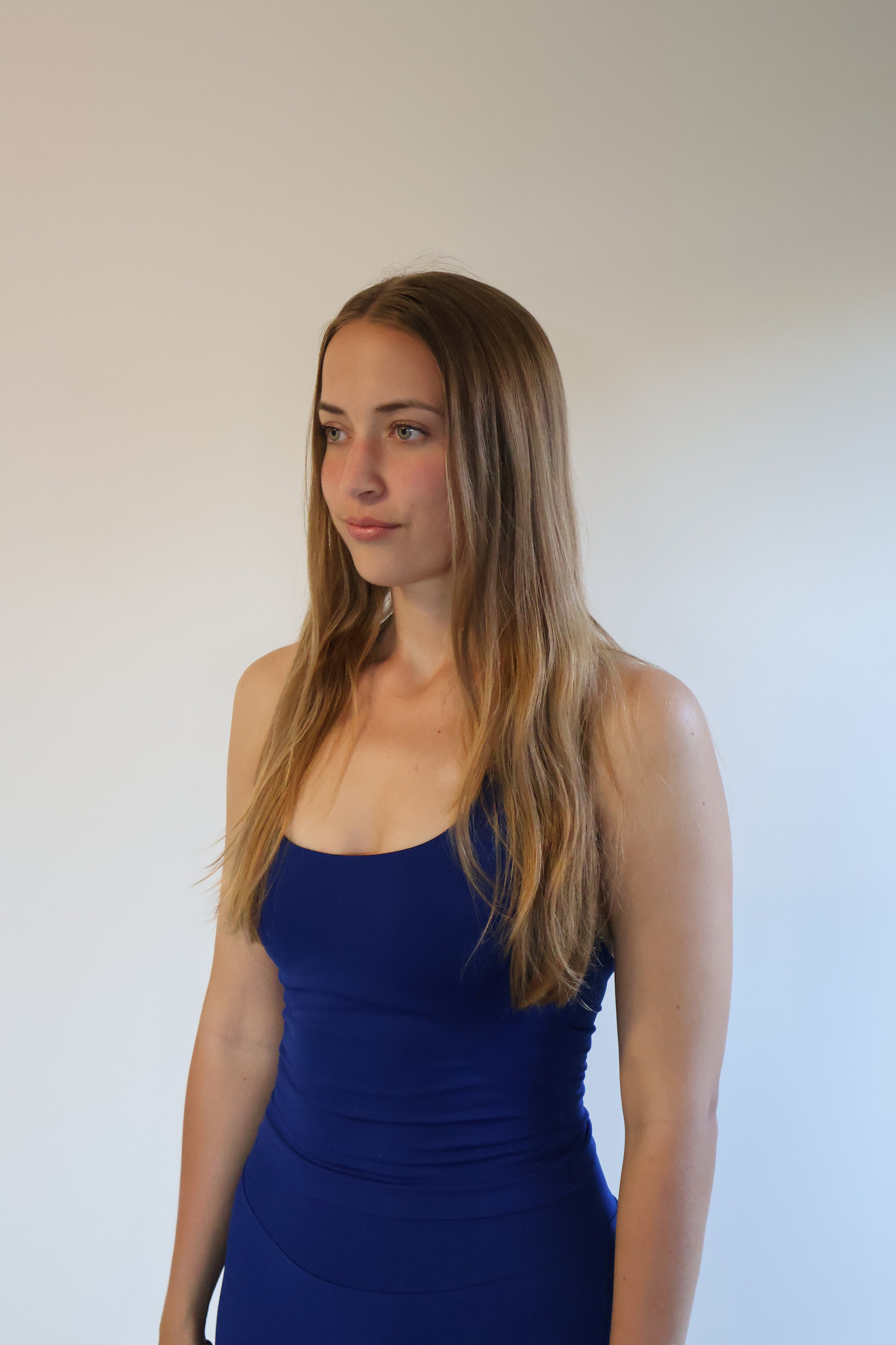 Signature Sculpt Scoop Tank Ink Blue