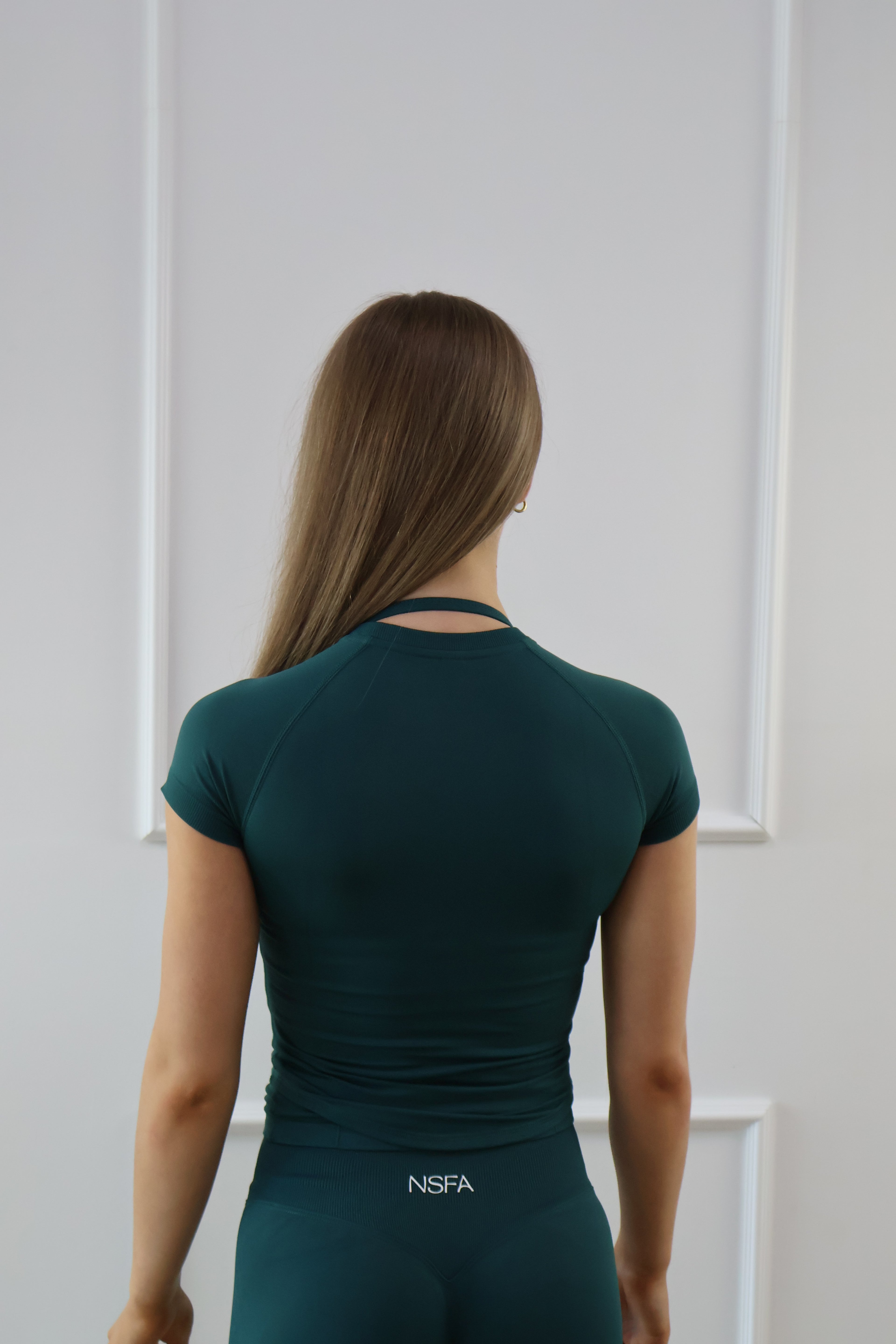 Signature Sculpt Compression Tee Pine Green