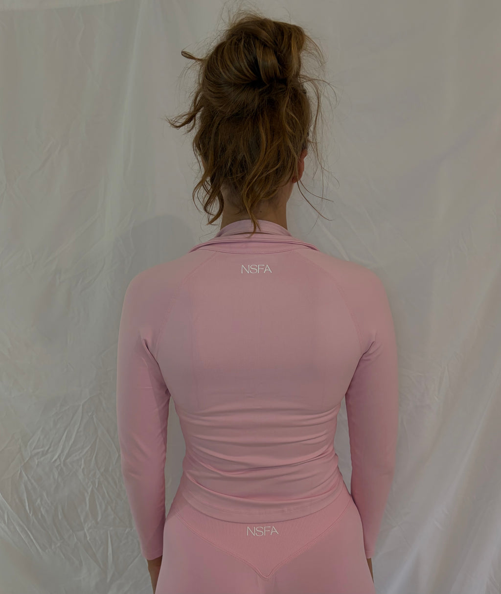 Seamless Sculpt Zippy Jacket Blush