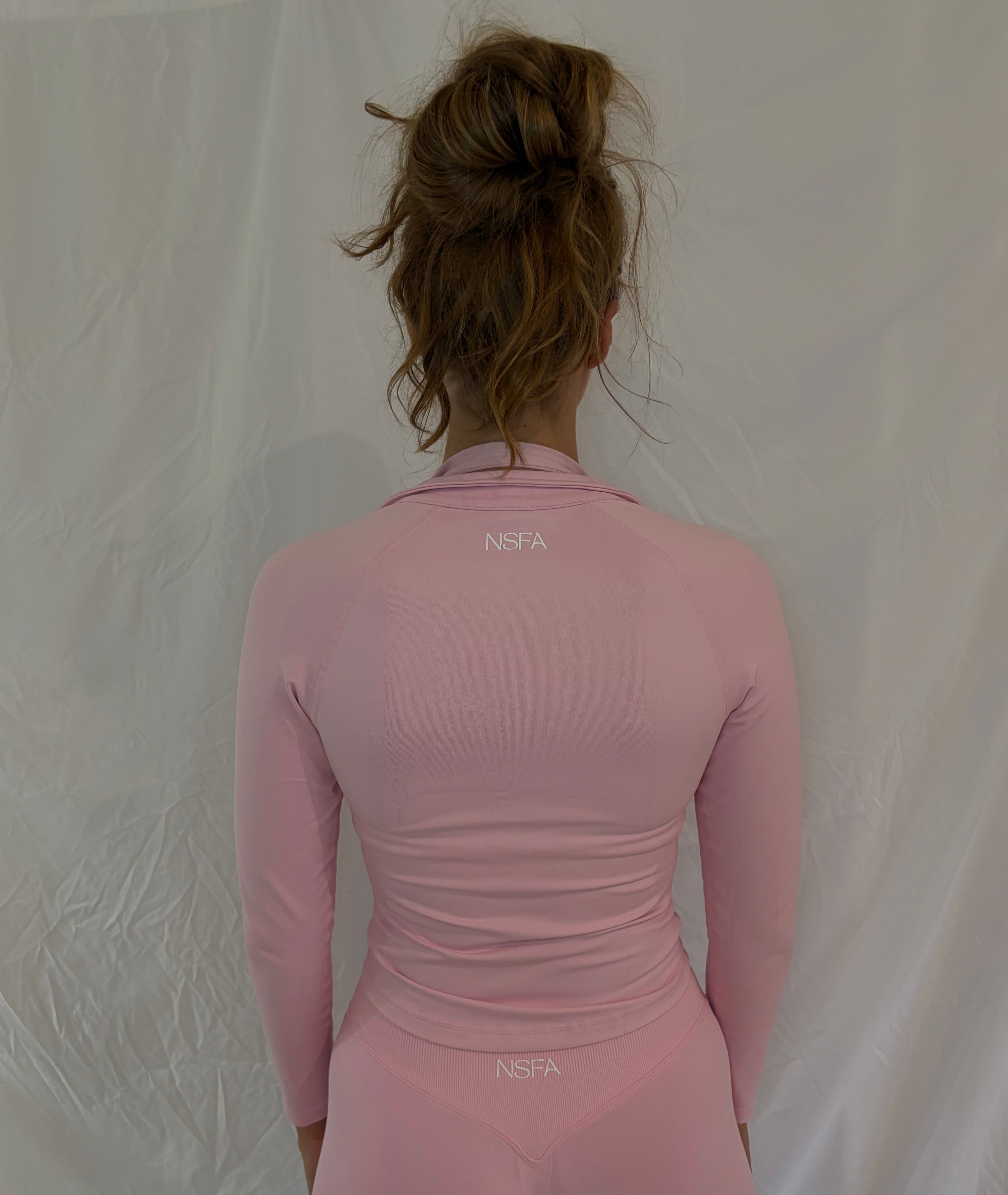 Seamless Sculpt Zippy Jacket Blush