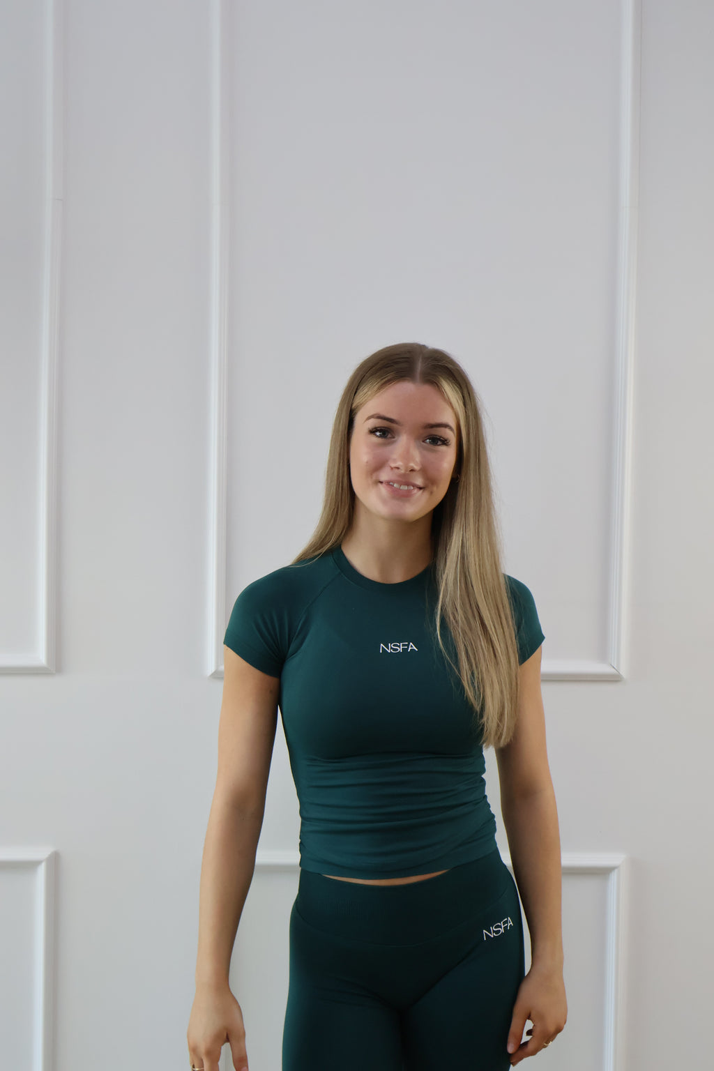 Signature Sculpt Compression Tee Pine Green