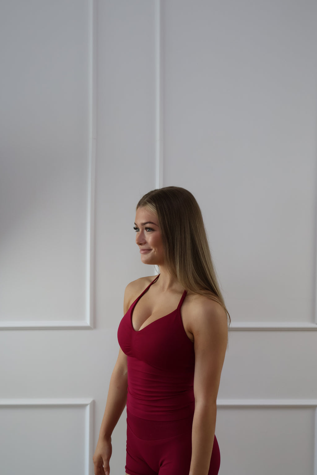 Signature Sculpt Scrunch Tank Dragonfruit