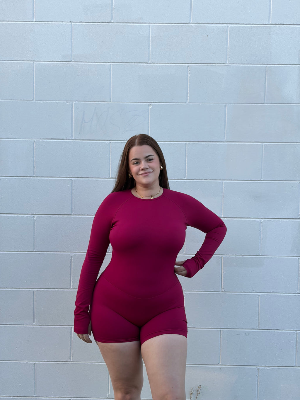 Signature Sculpt Jumpsuit - Dragonfruit
