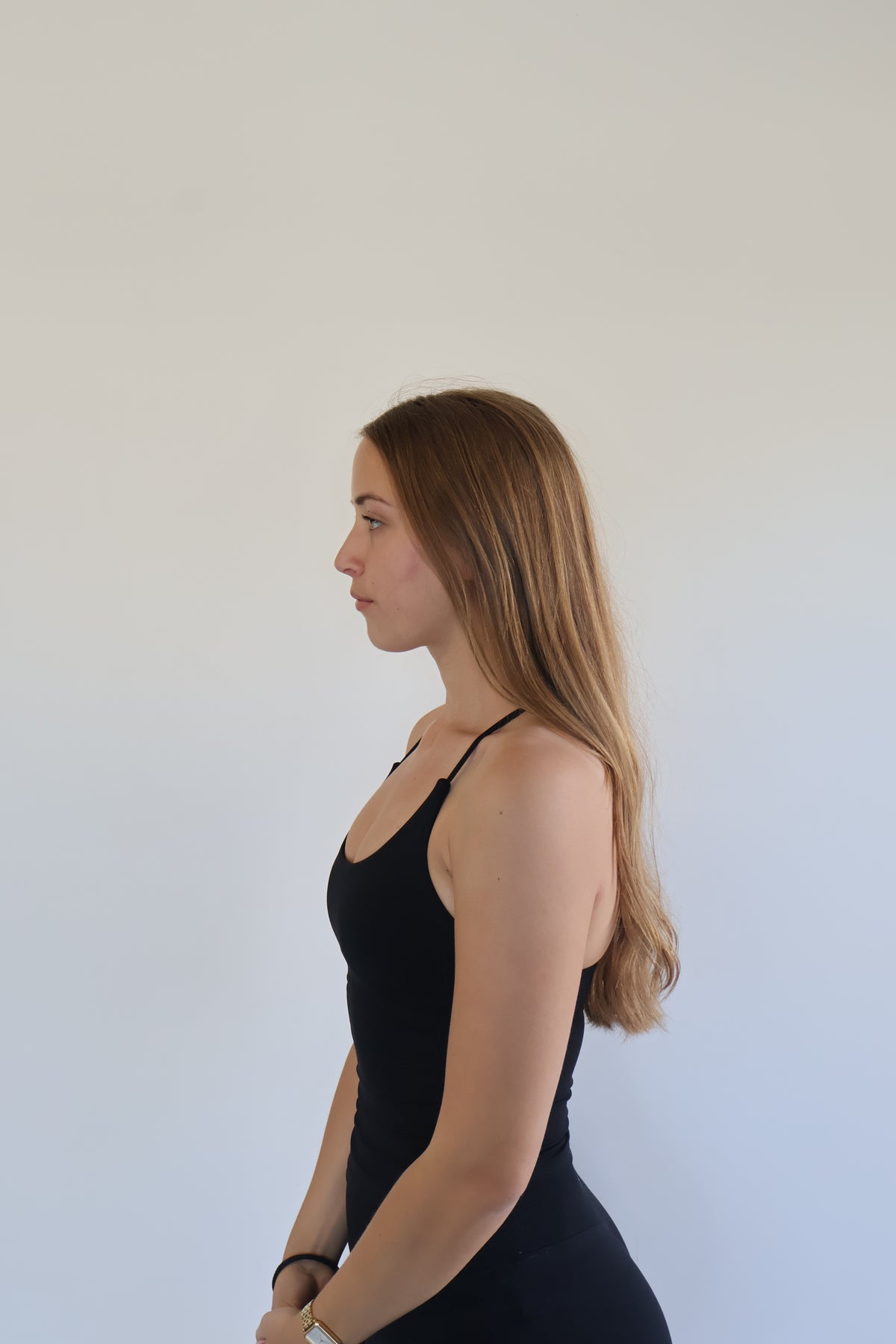 Signature Sculpt Twist Tank Black