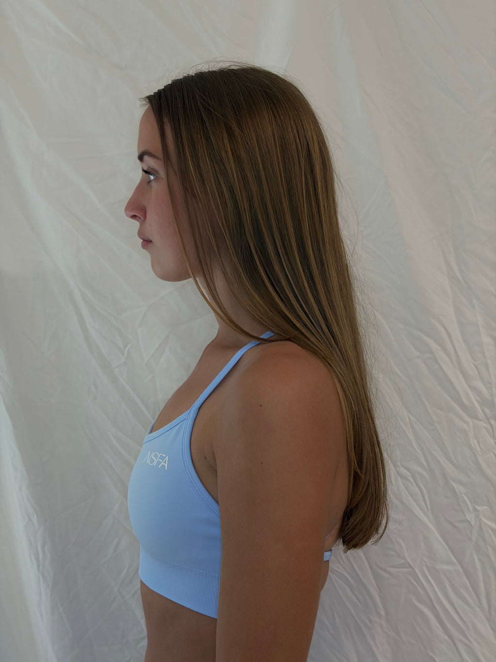 Signature Sculpt Cross Back Bra Ice Blue