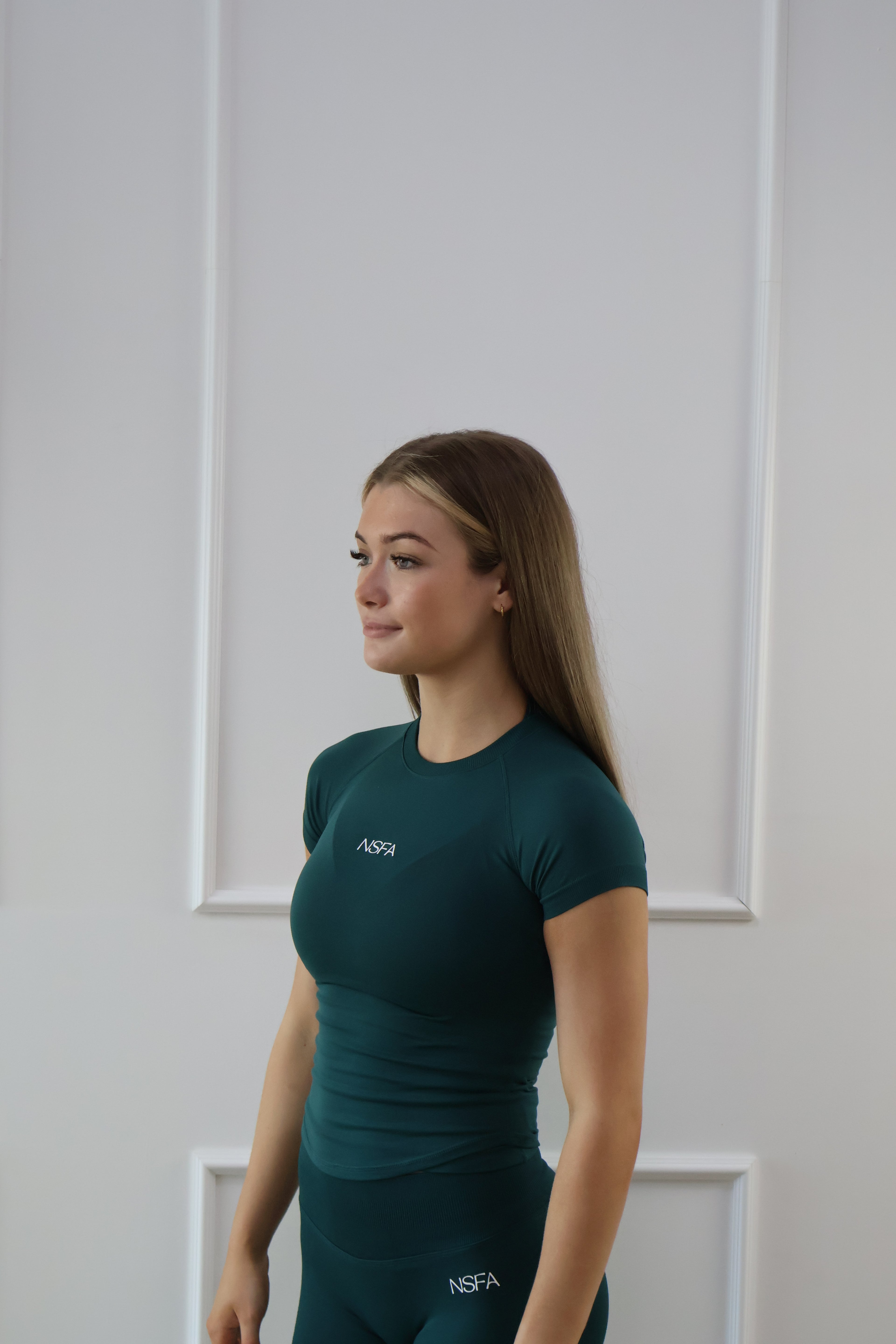 Signature Sculpt Compression Tee Pine Green