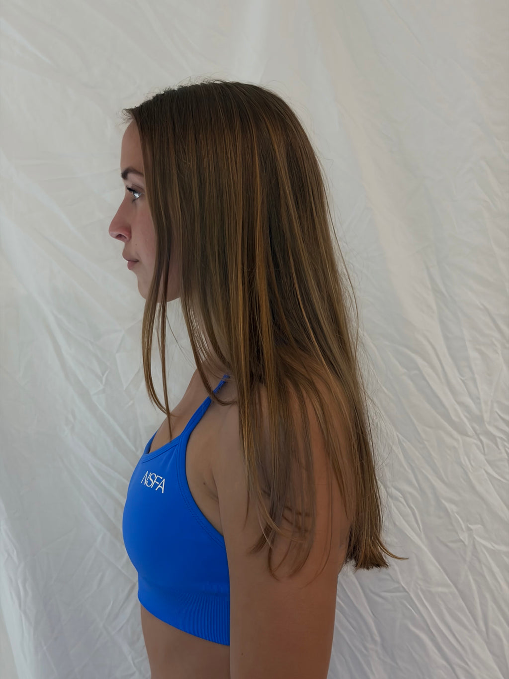 Signature Sculpt Cross Back Bra Electric Blue