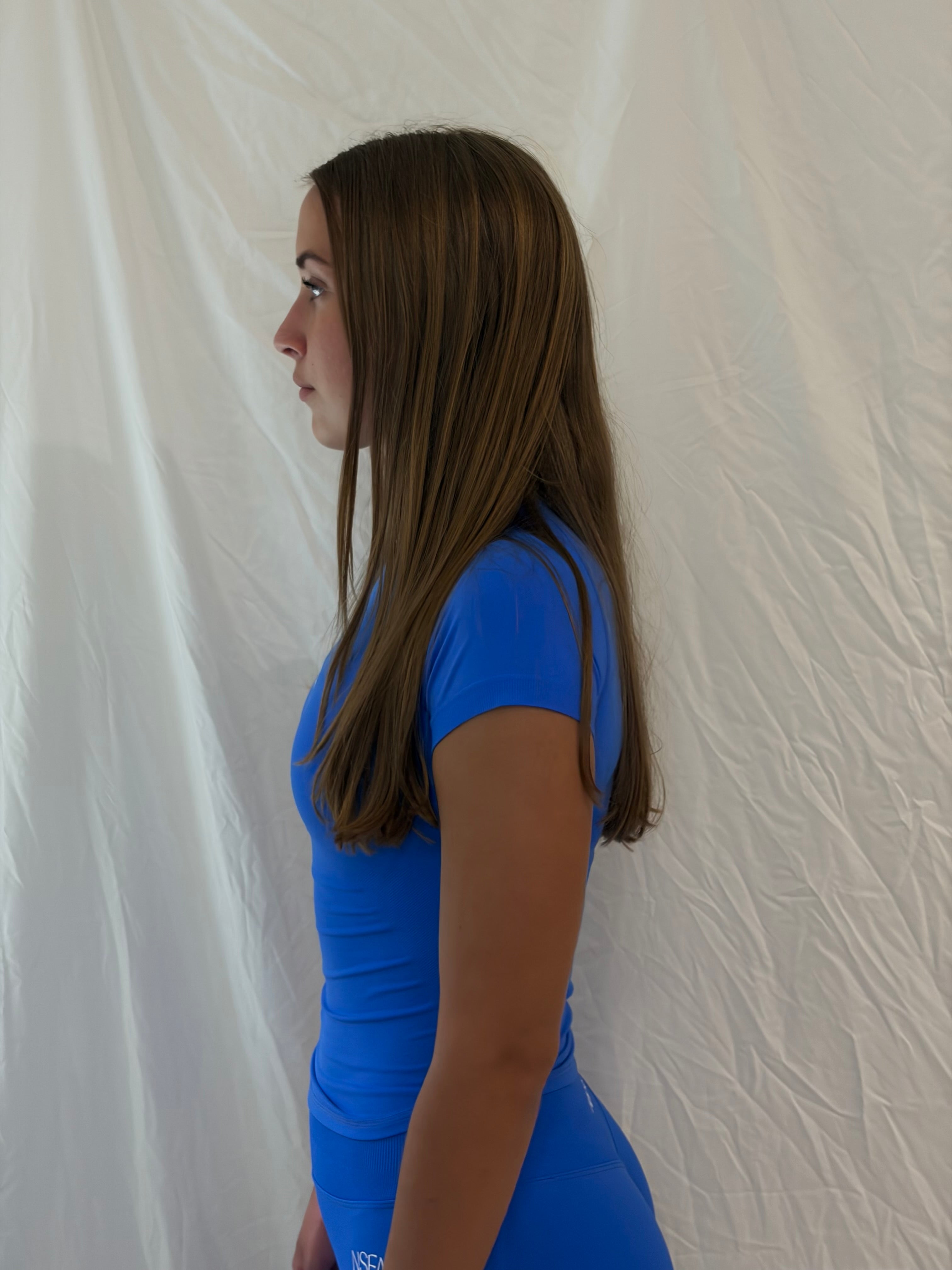 Signature Sculpt Compression Tee Electric Blue
