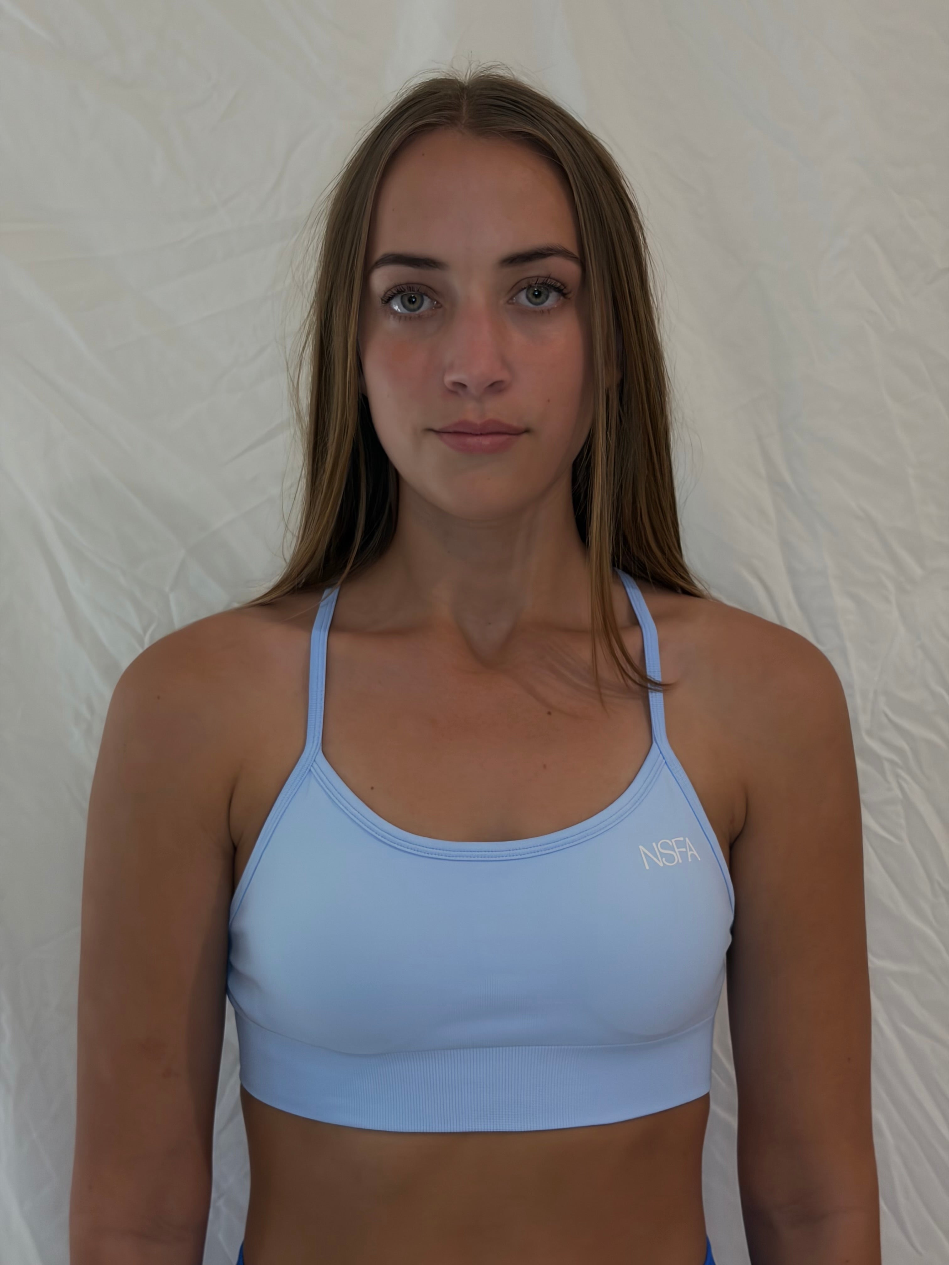 Signature Sculpt Cross Back Bra Ice Blue