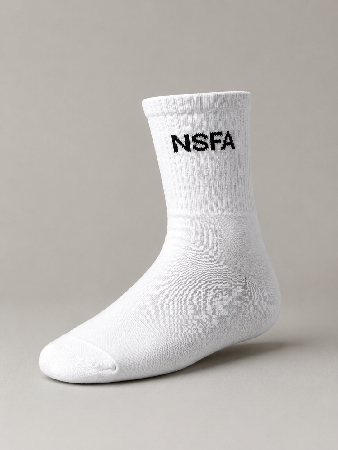NSFA crew socks - white