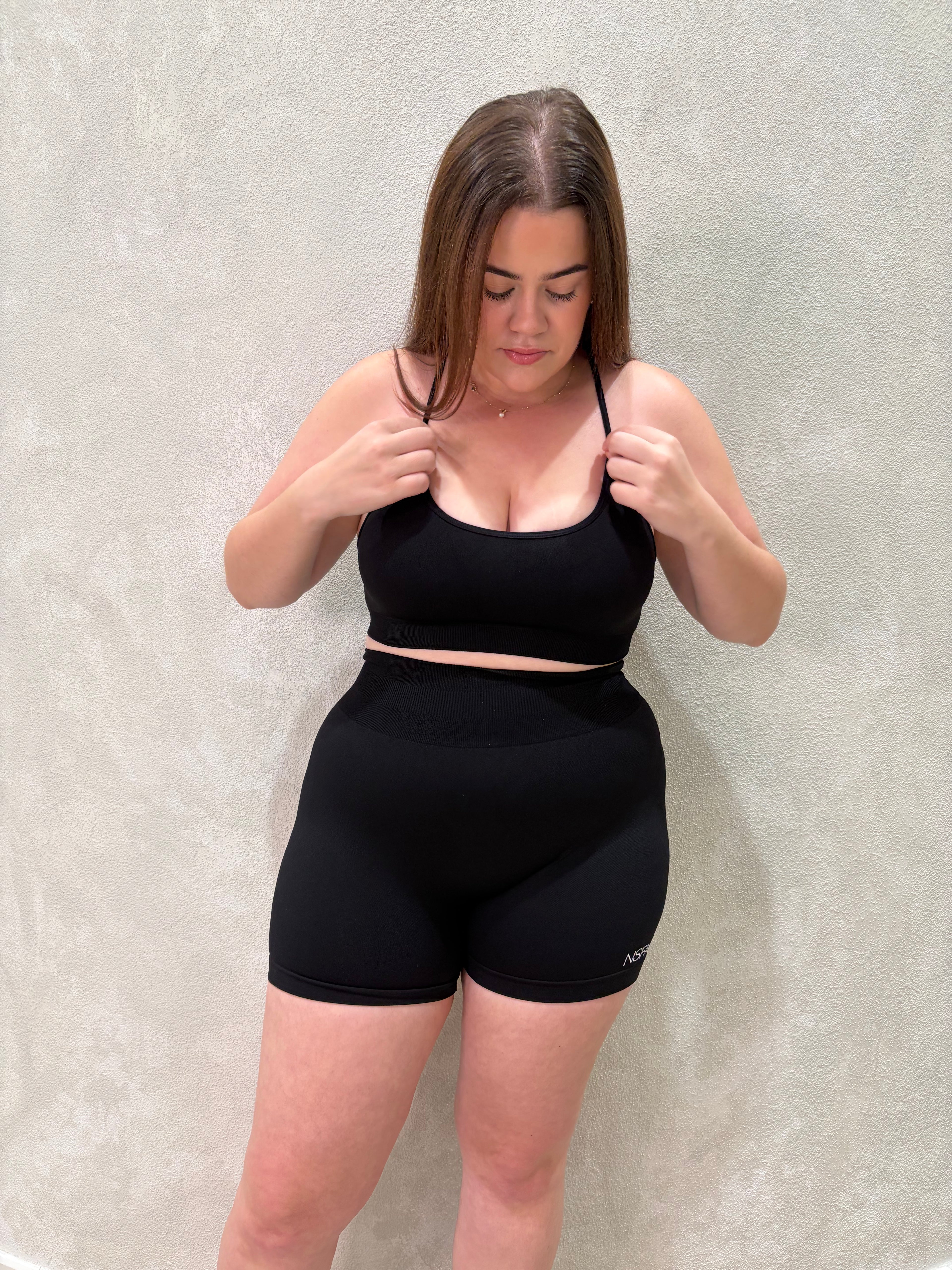 Core Racer Back Sports Bra Black