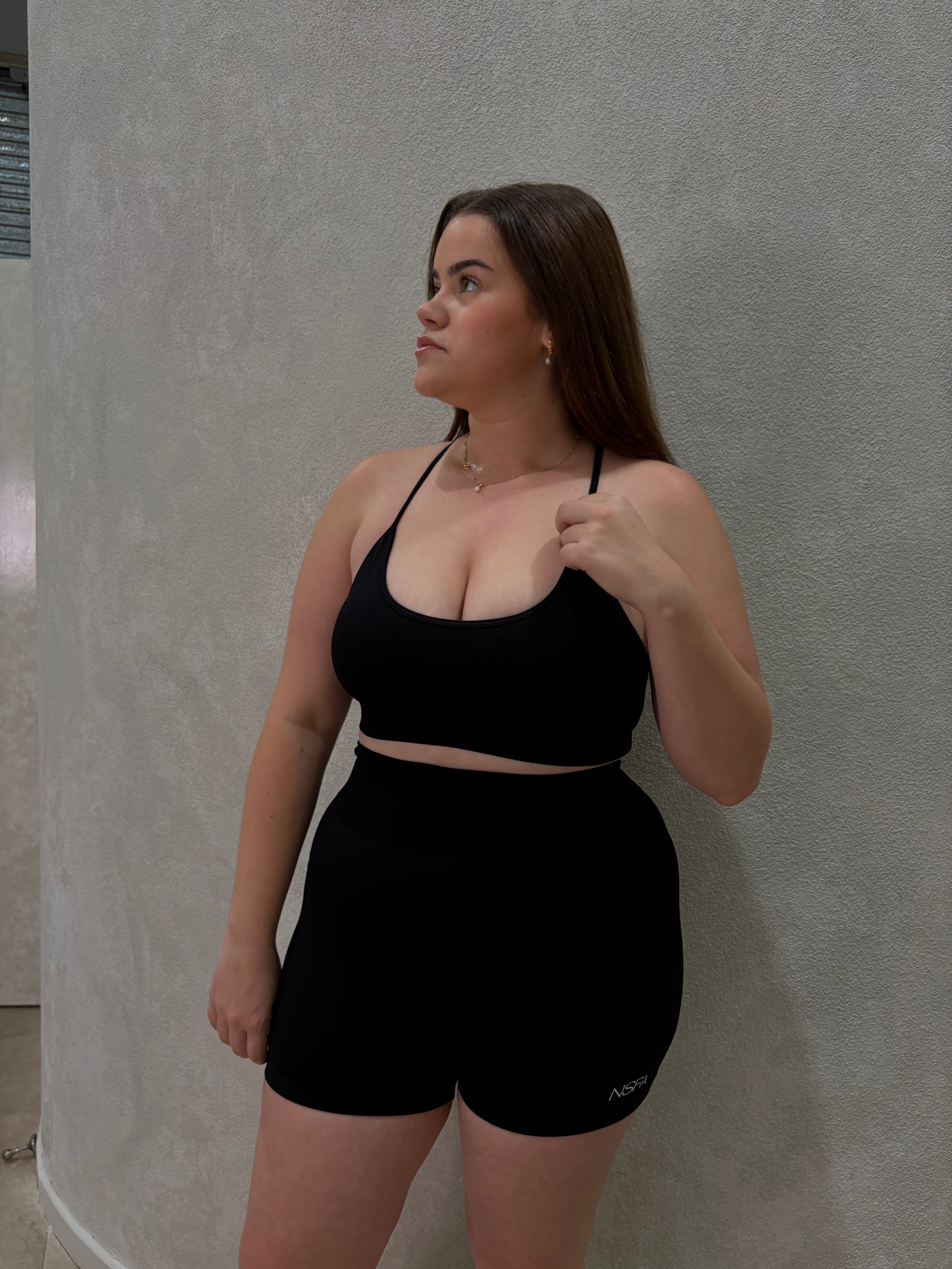 Core Racer Back Sports Bra Black