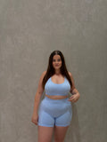 Signature Scuplt Seamless Shorts Ice Blue