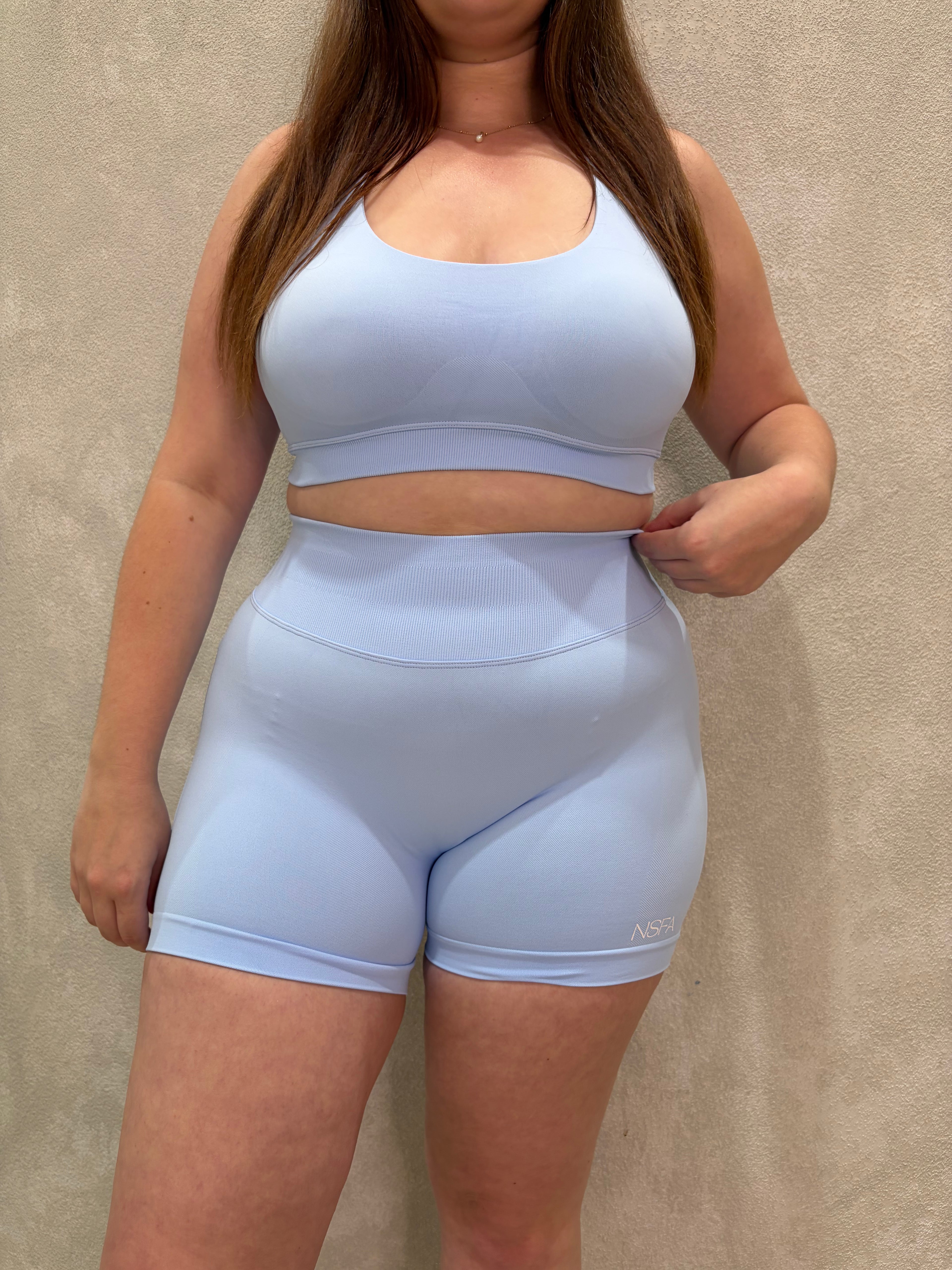 Signature Scuplt Seamless Shorts Ice Blue