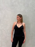 Signature Sculpt Scrunch Tank Black