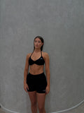Signature Sculpt Scrunch Halter Bra Black