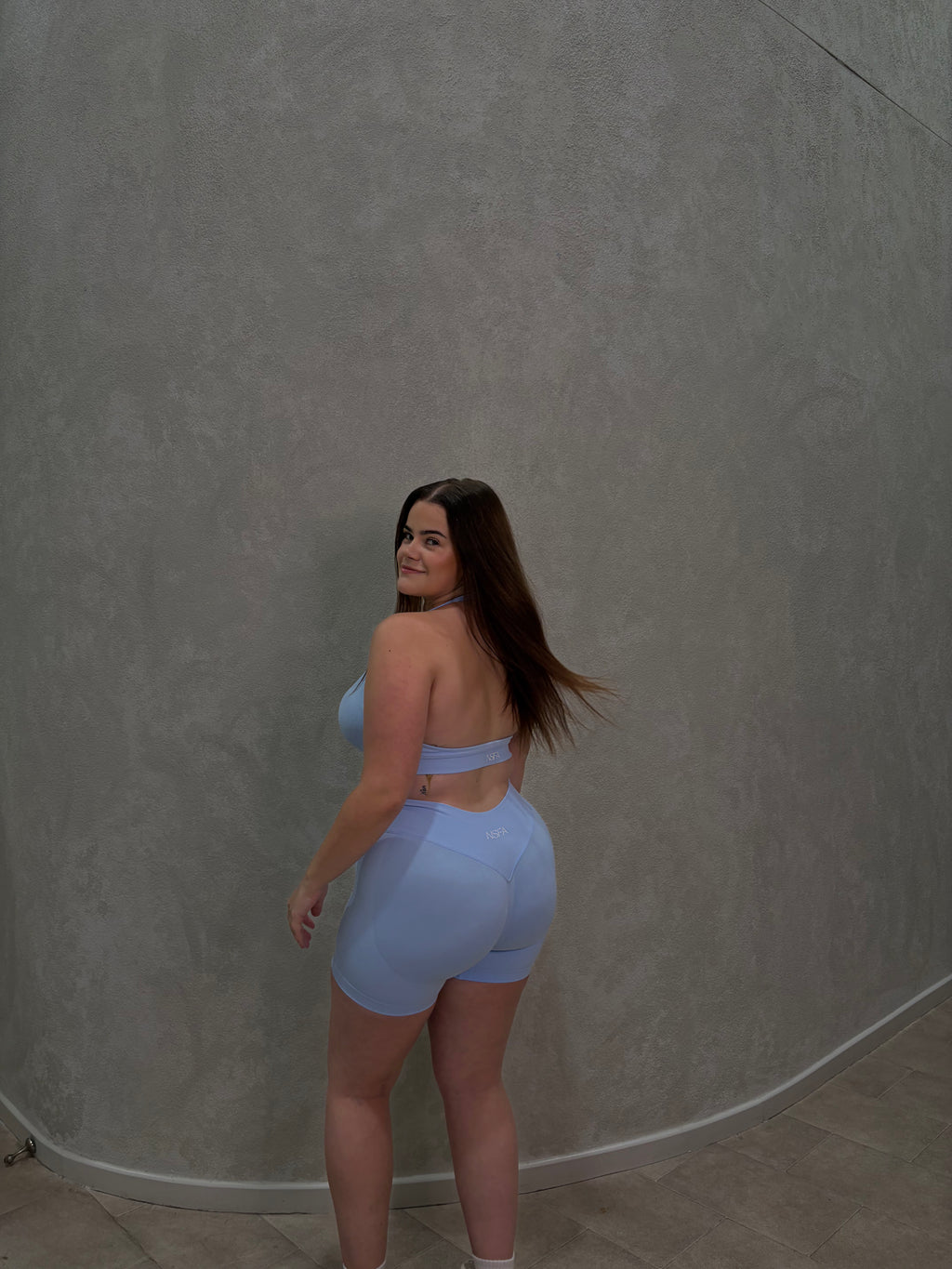 Signature Sculpt Scoop Halter Bra Ice Blue
