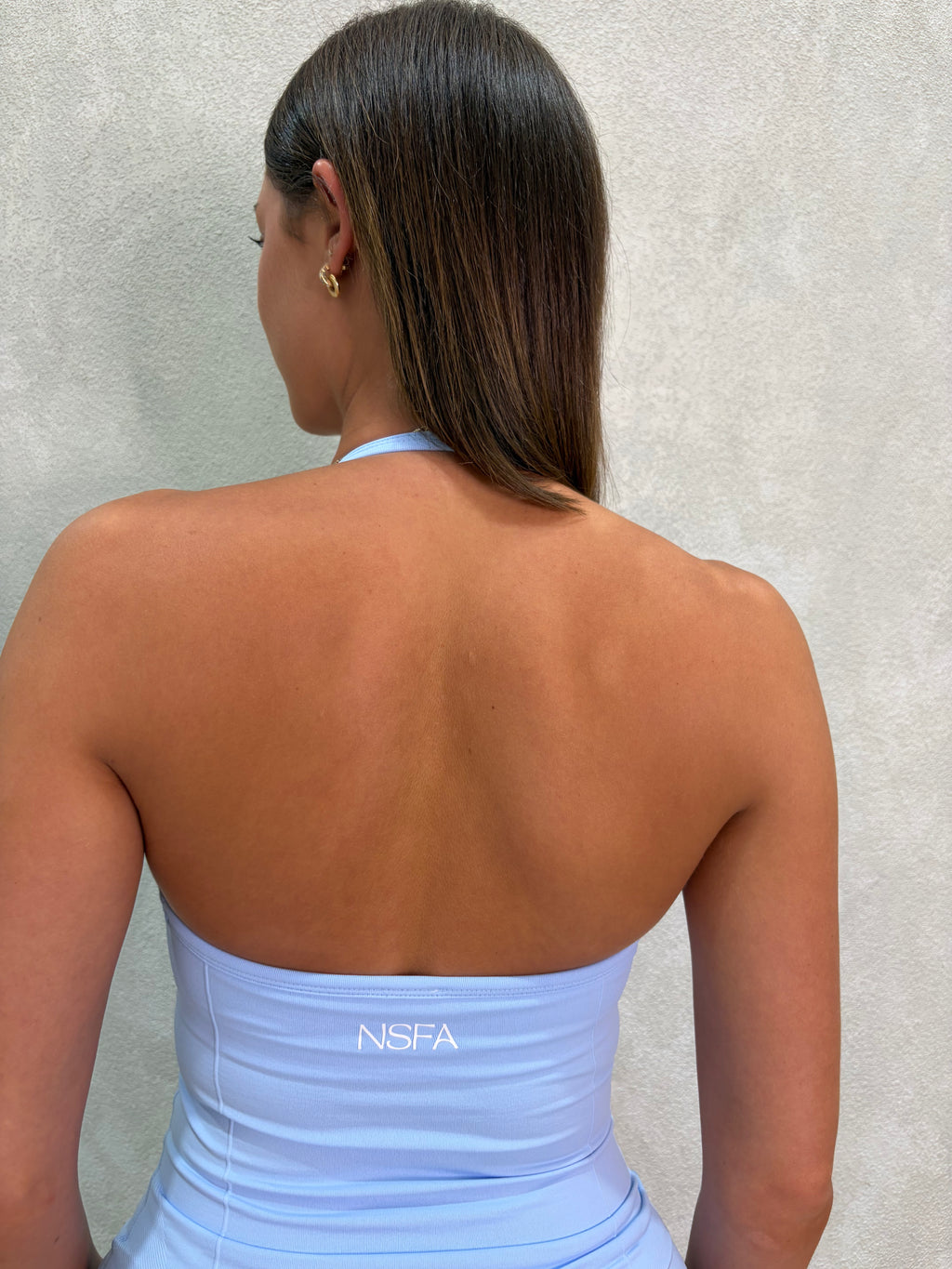 Signature Sculpt Scrunch Tank Ice Blue