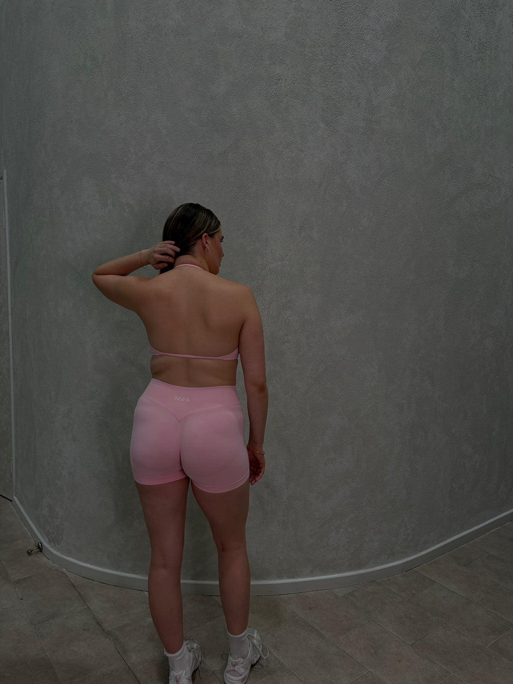 Signature Sculpt Scrunch Halter Bra Blush